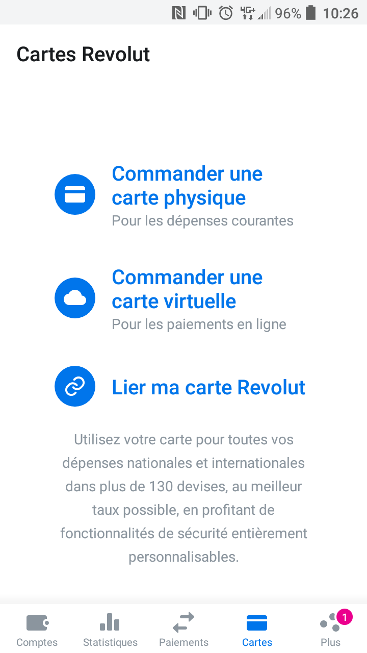 comment commander une carte revolut sur l'application